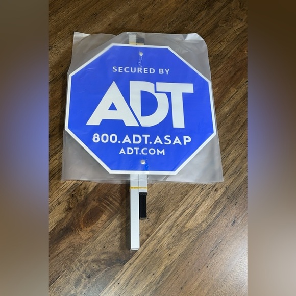 NWT ADT Home Security Services Protected by ADT (blue yard sign and yard stake) - Picture 5 of 5